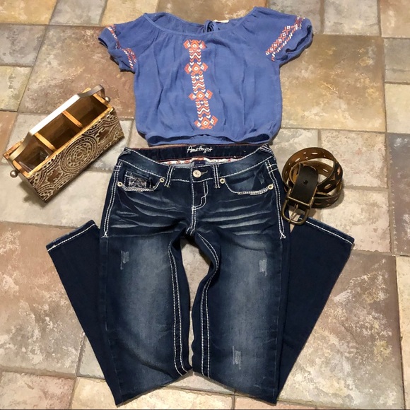 Amethyst Jeans Denim - ✨AMETHYST JEANS LOW RISE SKINNY SIZE 5✨